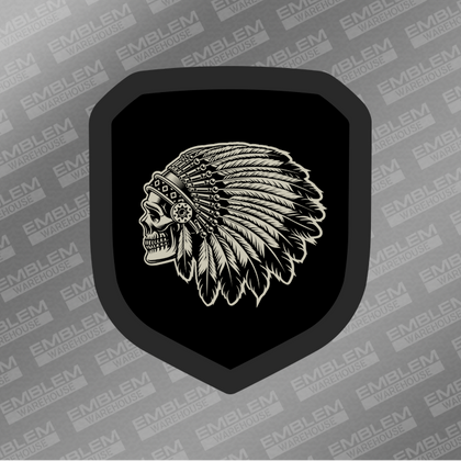 Native American Headdress Emblem - Fits 2013-2018 RAM Grille