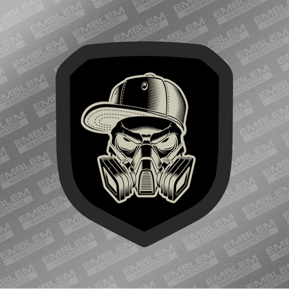 Graffiti Skull Emblem - Fits 2013-2018 RAM Grille
