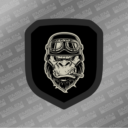 Biker Gorilla Emblem - Fits 2013-2018 RAM Grille