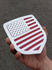 American Flag Badge by Ikonic Badges- Fits 2009-2012 Dodge® Ram® Grille - 1500, 2500, 3500 - White on Red