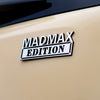 Madmax Edition Badge - Brushed Silver and Gloss Black - Tape Backing