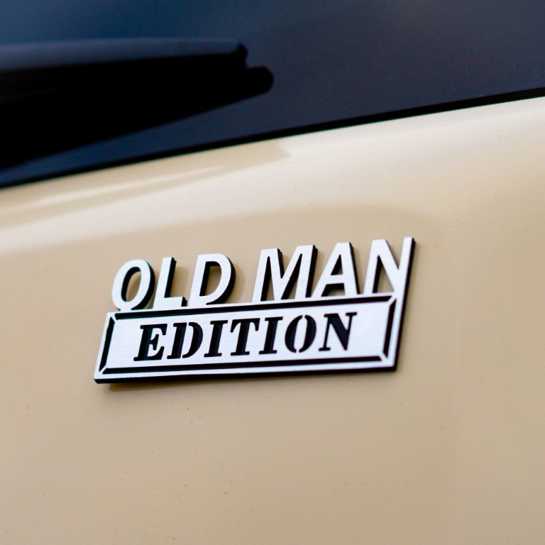 thumbnail image 2 of Car Emblems Old Man Edition Car Emblem - 3D Metal Badge (2-Pack) Zinc Car Decals 2 of 12