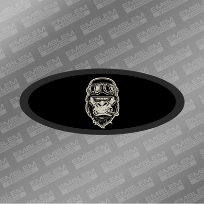 Biker Gorilla Emblem - Fits F150, F250, F350, F450, Ranger, Edge, Explorer