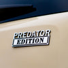 Predator Edition Badge - Brushed Silver and Gloss Black - Tape Backing
