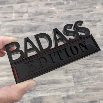 Badass Edition Car Badge