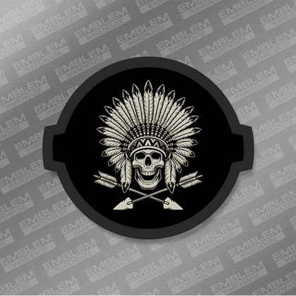 Native American Skull Emblem - Fits 2016-2020 Titan® Grille or Tailgate