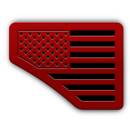 American Flag Fender Emblems by Main Event Emblems - Fits 08-10 Super Duty®